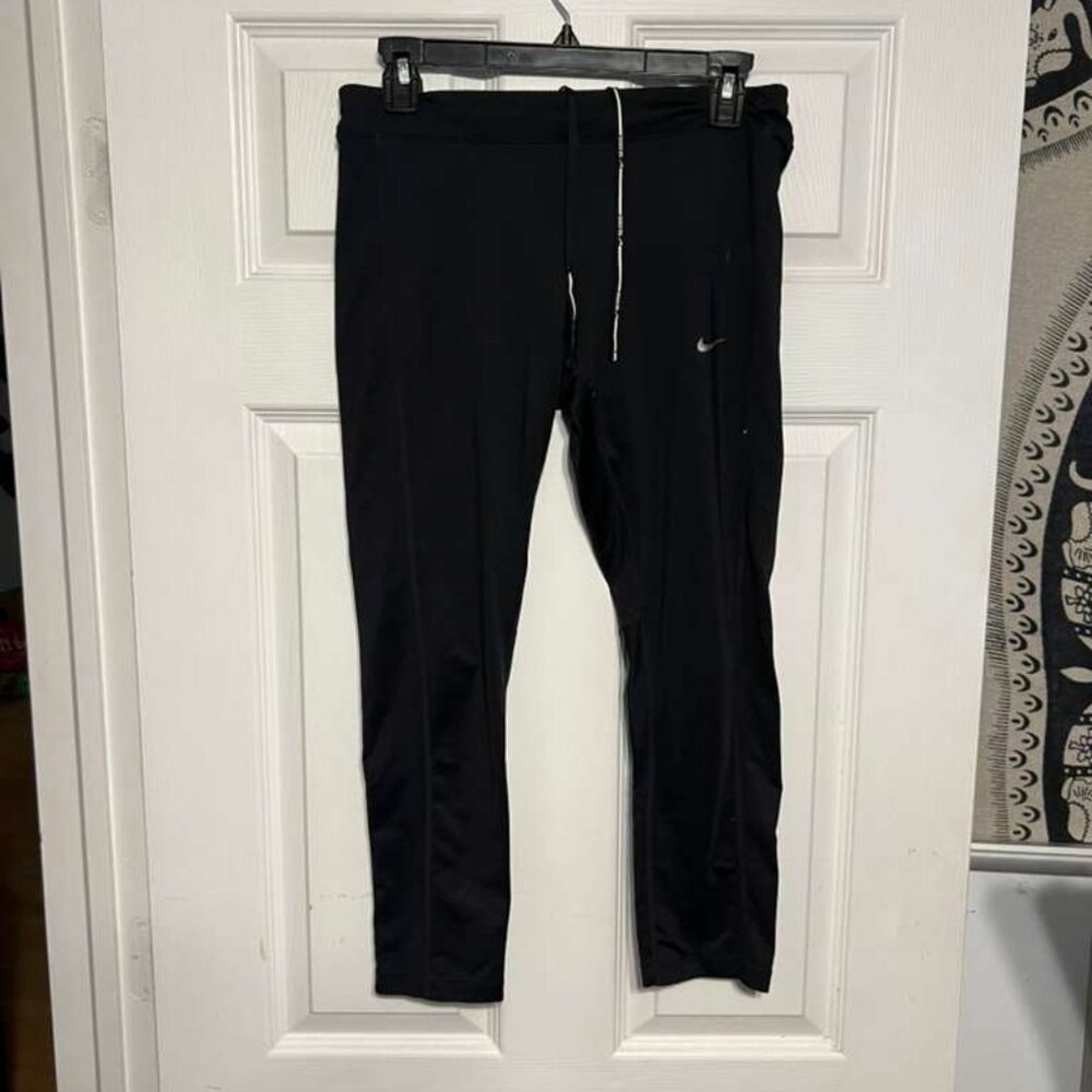 Nike Women’s Black Dri-FIT Cropped Leggings – Size S
